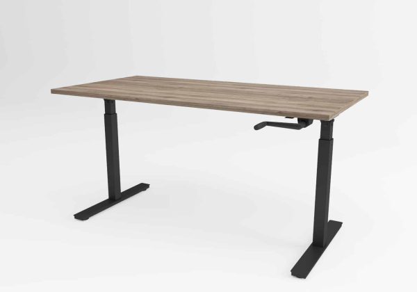 Ergolux Basic miza v crni barvi.