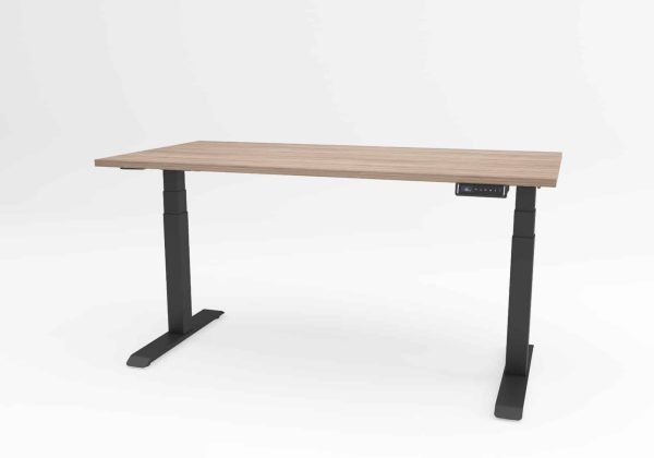 Ergolux Pro dvižna miza v črni barvi.