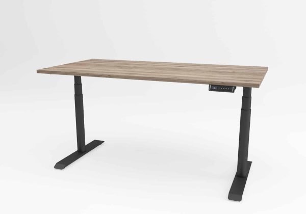 Ergolux round miza v crni barvi.