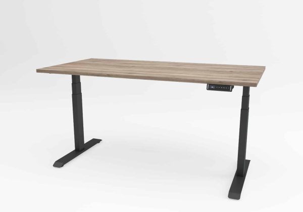 Ergolux square miza v crni barvi.