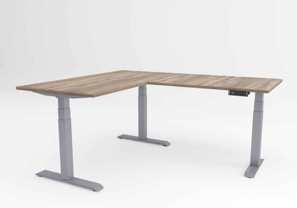 Ergolux Top L miza v sivi barvi.